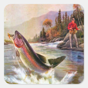 What a great fish! square sticker