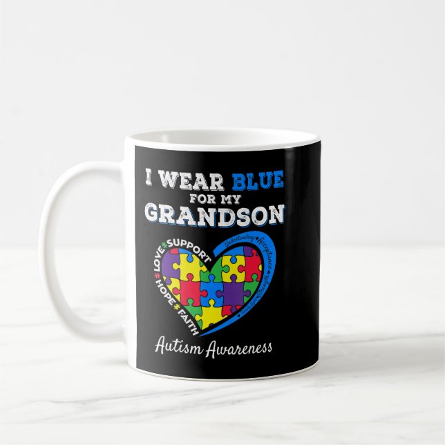 What a great present for a matching autism awarene coffee mug (Left)