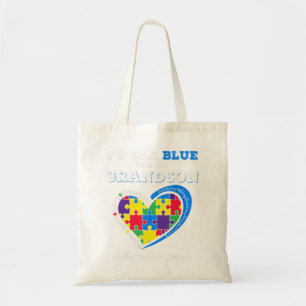 What a great present for a matching autism awarene tote bag