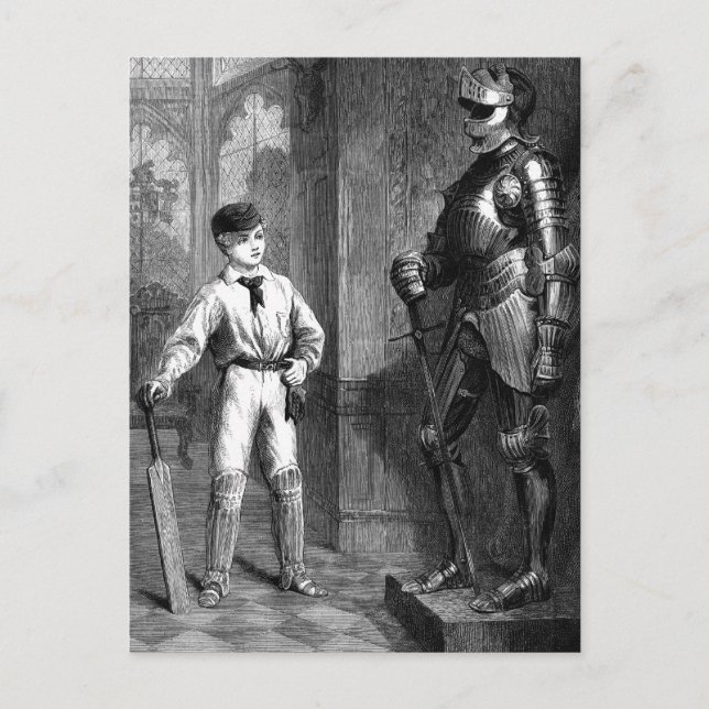 What a jolly wicketkeeper he would make holiday postcard (Front)