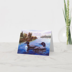 What A Pair Loon Notecard