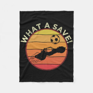 What A Rescue Vintage Retro Rocket Soccer Car Leag Fleece Blanket