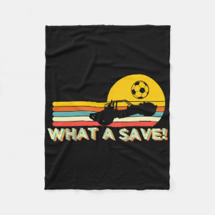 What A Retro Rocket Soccer Car League  Fleece Blanket