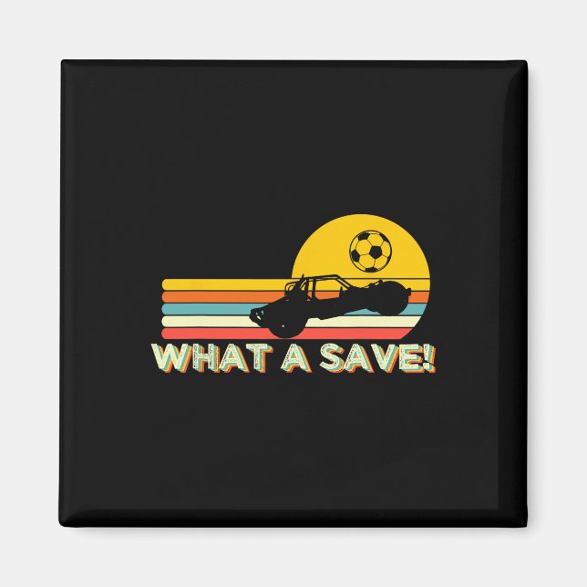 What A Retro Rocket Soccer Car League  Magnet (Front)