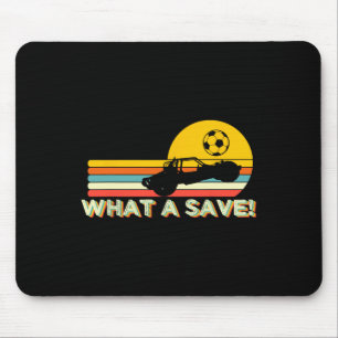 What A Retro Rocket Soccer Car League  Mouse Pad
