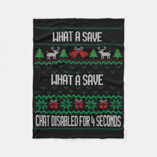 What A Save Chat Disabled Vintage Retro Rocket Soc Fleece Blanket