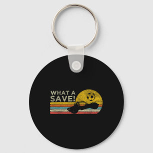 What A Save Vintage Retro Rocket Soccer Car League Key Ring