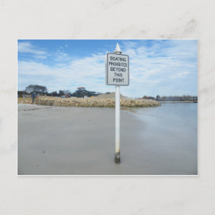 What a stupid sign postcard