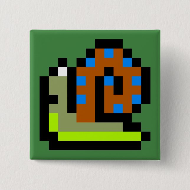 What a Swell Snail Shell! 15 Cm Square Badge (Front)