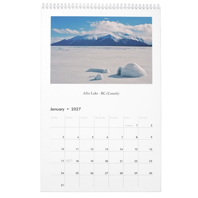 " What a Wonderful World ... " Calendar (Jan 2027)