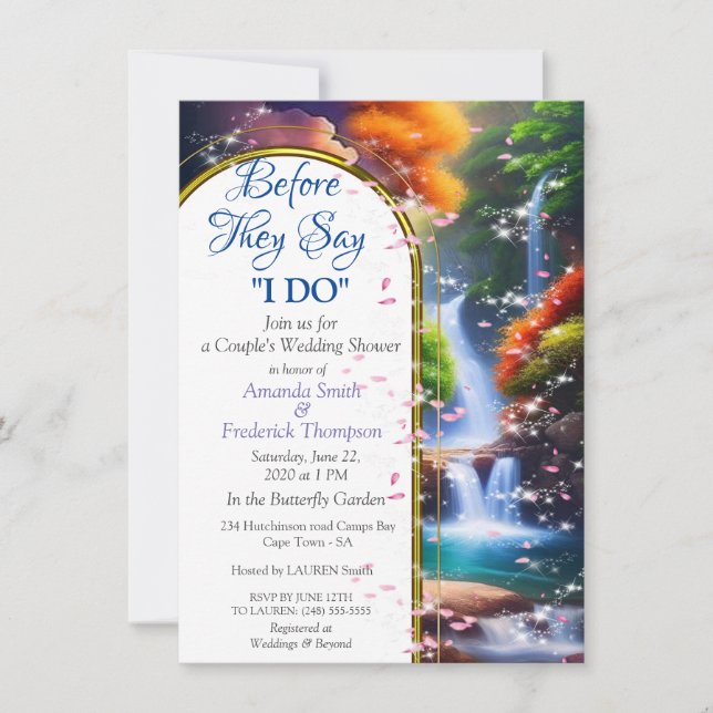 What a Wonderful World I live in Invitation (Front)
