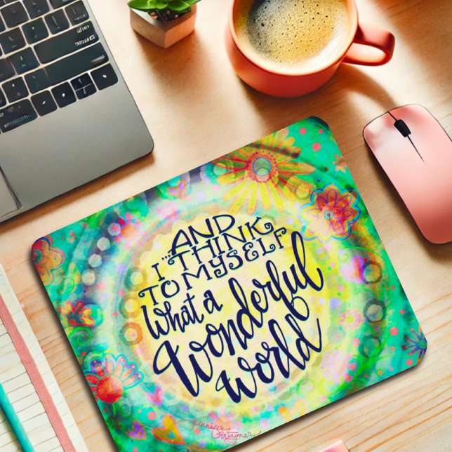 What a Wonderful World Mouse Pad (Creator Uploaded)