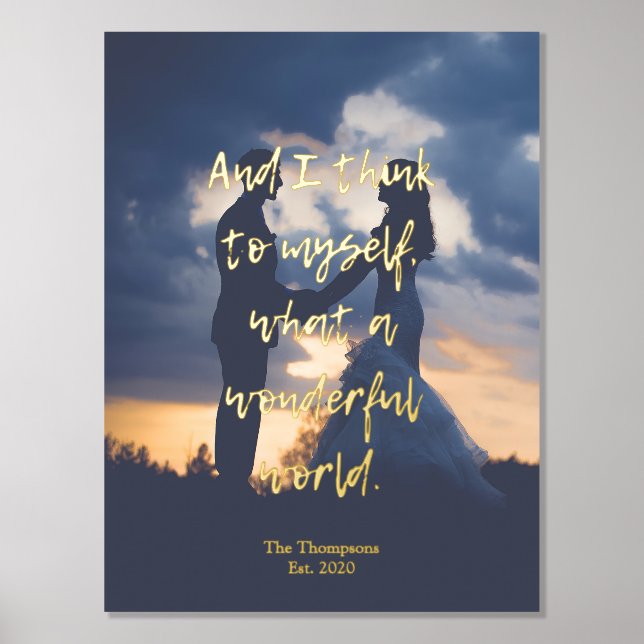 What a Wonderful World Photo Foil Prints (Front)