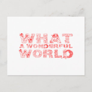 What A Wonderful World Postcard
