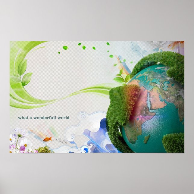 What a wonderful world poster (Front)