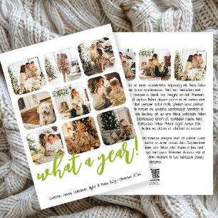 What a Year 12 Photo and Text Personalised Holiday Card