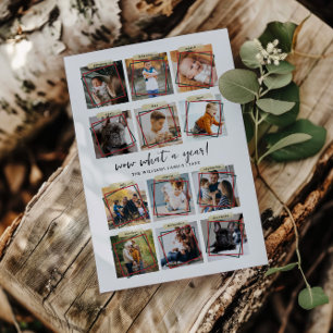 What A Year   12 Photo Collage Christmas Holiday