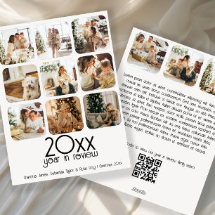 What a Year 12 Photo Text QR Code Personalised Holiday Card