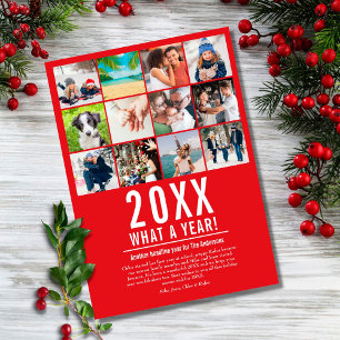 What A Year 12 Photo Year In Review Family News Holiday Card