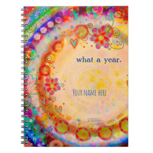 What a Year Colourful Personalised  Inspirivity Notebook