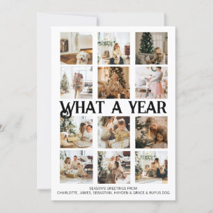 What a Year Photo Christmas Personalised Holiday Card