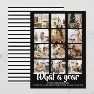 What a Year Photo Christmas Personalised Holiday Card