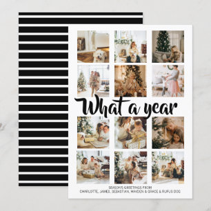 What a Year Photo Christmas Personalised Holiday Card