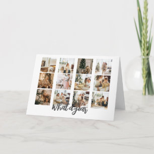 What a Year Photo Christmas Personalised Holiday Card