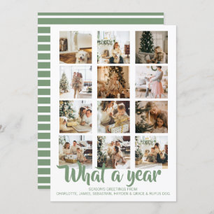 What a Year Photo Christmas Personalised Holiday Card