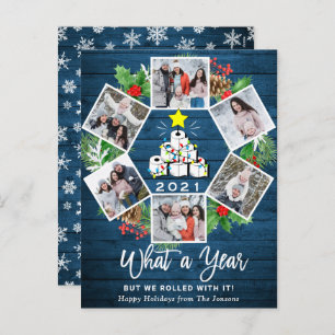 What a Year Quarantine Christmas 6 Photo Card