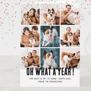 What A Year Review Modern Family 7 Photo Collage Card