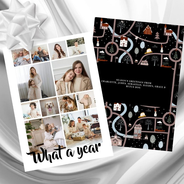 What a Year What Fun Photo Christmas Personalised Holiday Card (What a Year What Fun Photo Christmas Personalized Holiday Card by Ricaso. Add 12 photographs
)