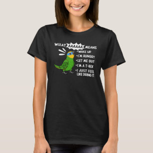What AAAAAA Means I Screaming Orange winged Amazon T-Shirt