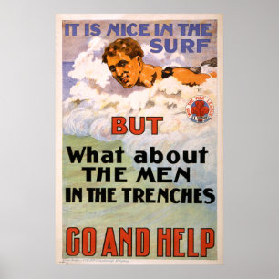 What About the Men in the Trenches (canvas) Poster