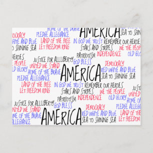 What America Means to Me Postcard