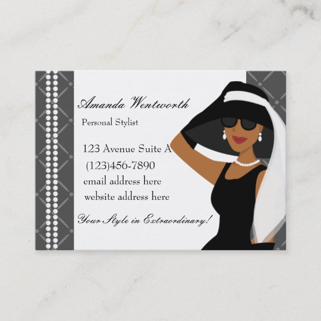 What an Extraordinary Hat! Business Card (Front)