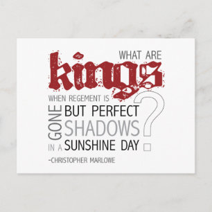 "What Are Kings?" Postcard