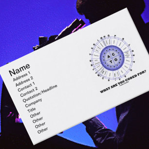 What Are You Coded For? (Amino Acid Wheel) Business Card