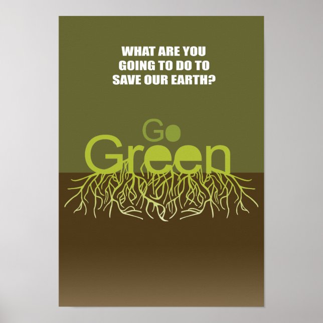WHAT ARE YOU GOING TO DO TO SAVE EARTH POSTER (Front)