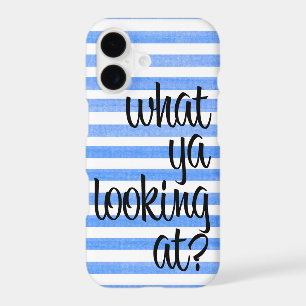 What Are You Looking At Striped iPhone X Case