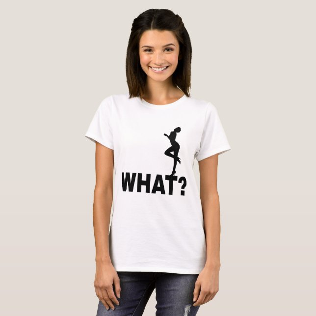 What? Asks a beauty. Customisable T-Shirt (Front Full)