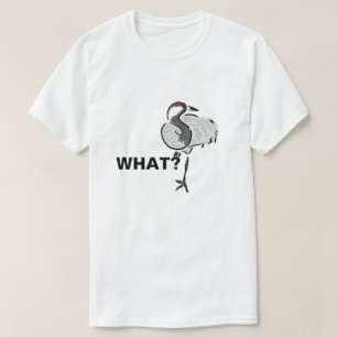 What asks heron bird. Funny customisable T-Shirt
