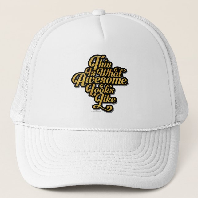 What Awesome Looks Like Trucker Hat (Front)