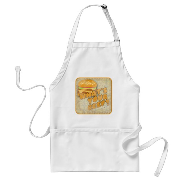 What Beef Funny Cheeseburger Query Design Standard Apron (Front)