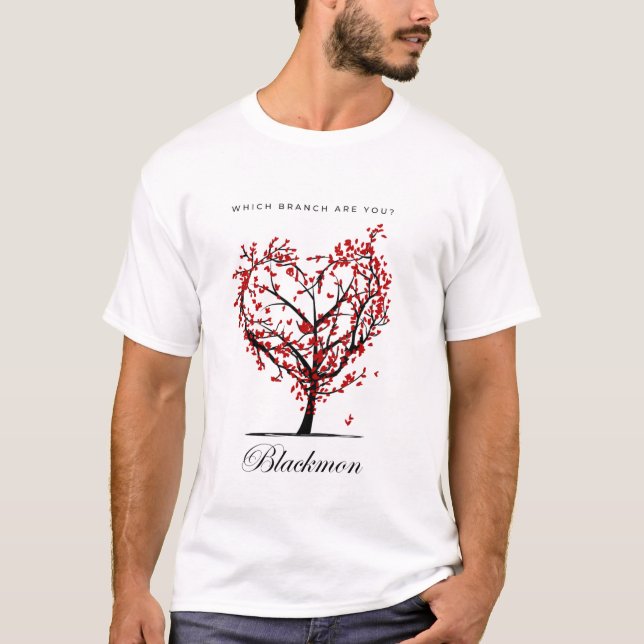 “What Branch Are You?” Custom Family Tree T-Shirt (Front)