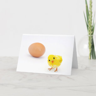 what came first the chicken or the egg? holiday card