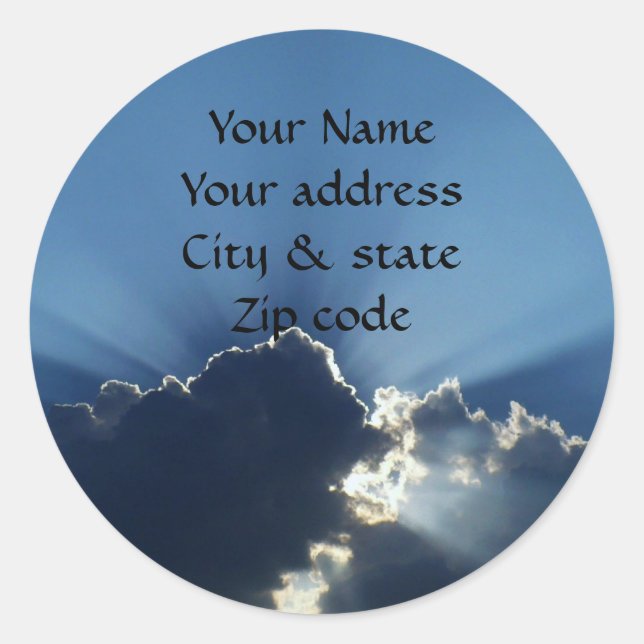 What Can I Say - Customised Classic Round Sticker (Front)
