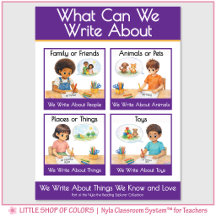What Can We Write About Teacher Anchor Chart