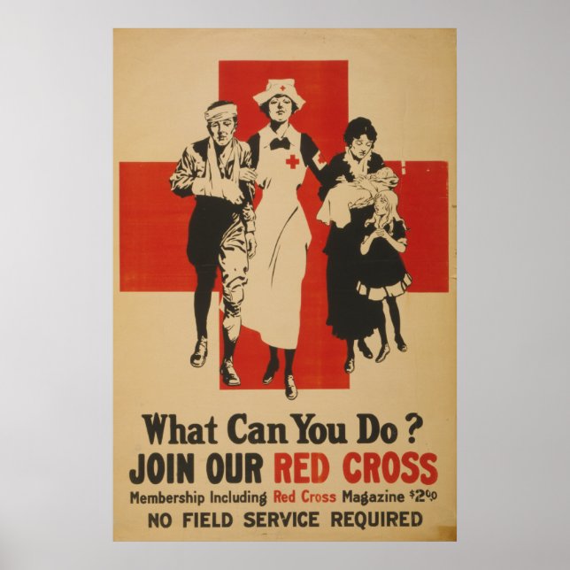 What Can You Do?  Join Our Red Cross Poster (Front)