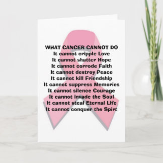 What Cancer Can Not Do Card